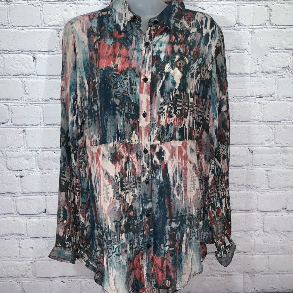 Tolani Anthropologie Silk Blouse XS Retail: $250